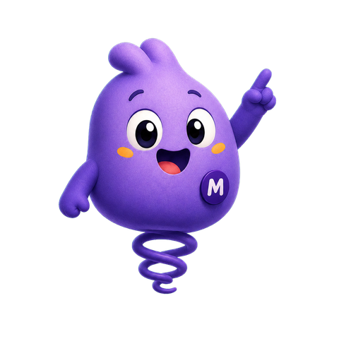 Marlow mascot pointing at a rising engagement chart